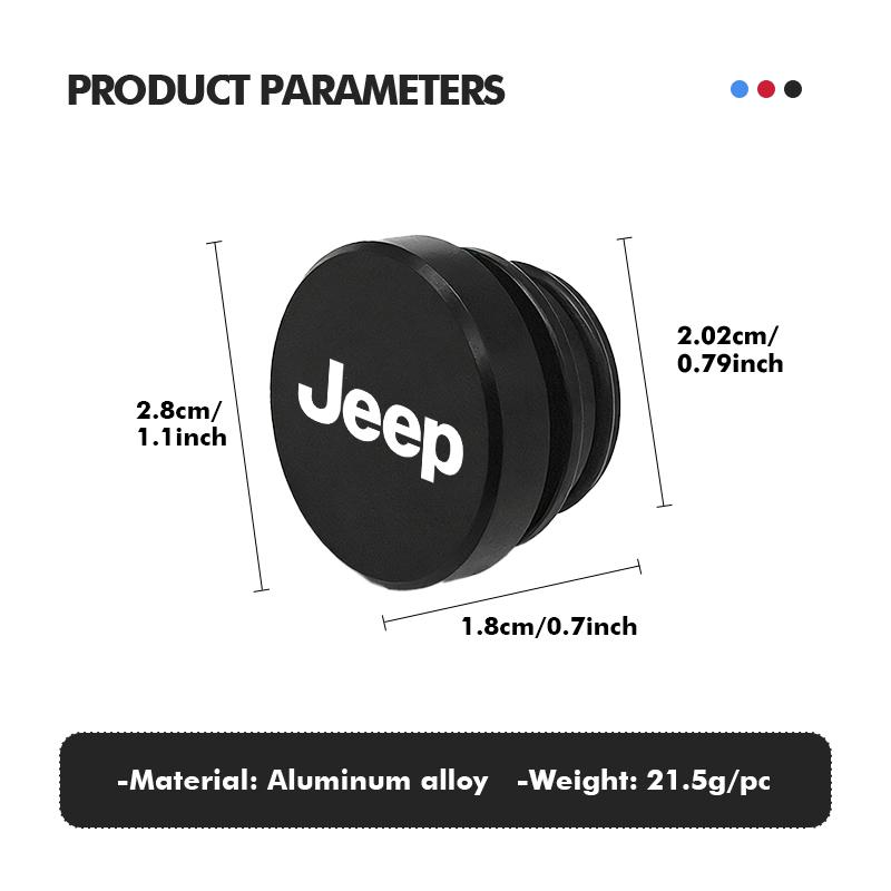 Car Cigarette Lighter Cover Dust Proof Decoration Cap For Jeep Cherokee Wrangler JK Gladiator Compass Renegade Patriot AJZ1