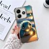 Cartoon Ocean Sea Turtle Plating Phone Case For Xiaomi Redmi Note 14 15 Pro Plus 13 12 11 11S 11T 10 9S 9 5G Anti-Fall Airabag C