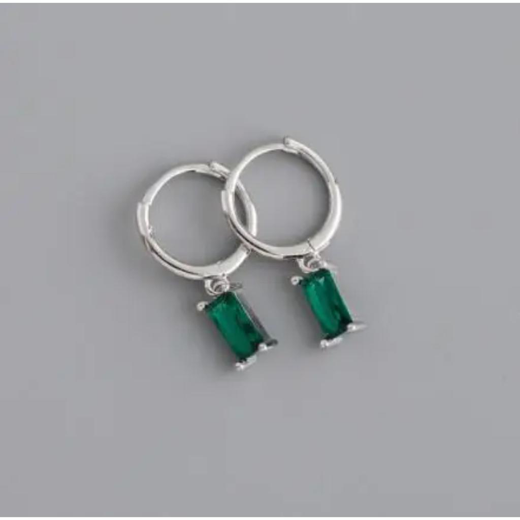 Stainless Steel Cubic Zirconia Hoop Earrings for Women Small Pendant Cartilage Helix Tragus Earring Piercing Jewelry