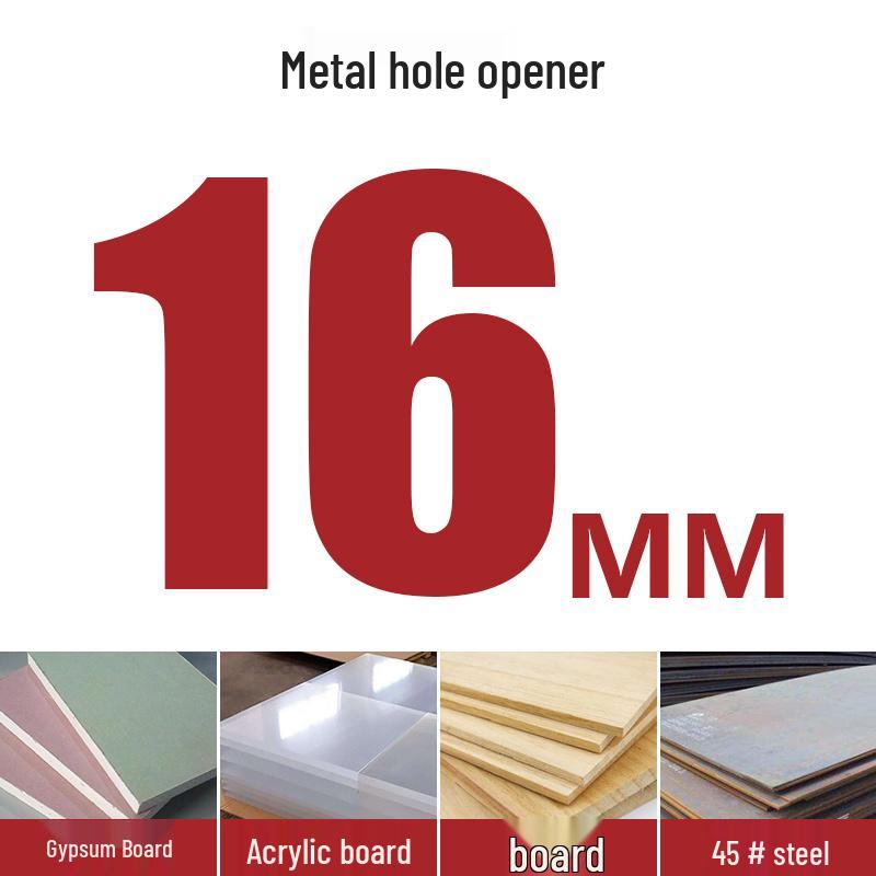 High-Speed Steel Bimetal Hole Puncher for Wood, Stainless Steel, and Plastic.