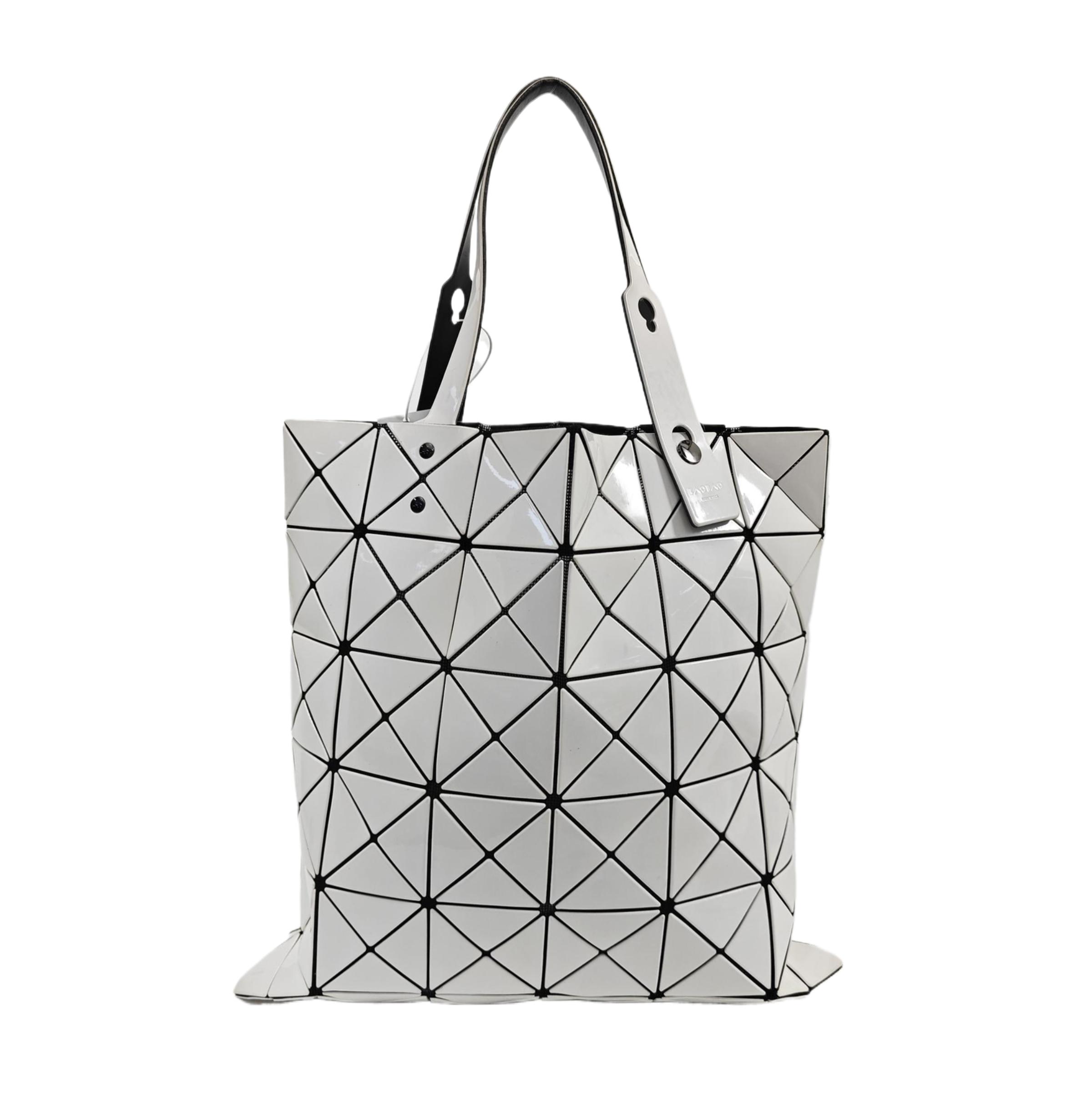 [Pre-Owned] Lucent White Special Material Geometric Tote Bag - Good #1CLQVDU ONE SIZE