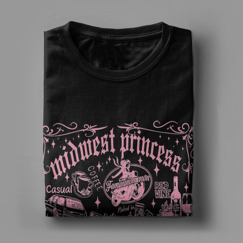 Heren T-shirts Chappell Roan Pink Ponys Club Vintage Katoenen T-shirt Korte Mouw T-shirt Ronde Hals Kleding Zomer
