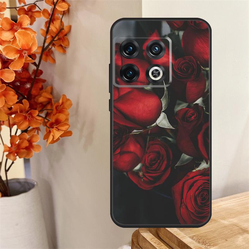 Red Rose Flower Funda For OnePlus 13R 13 12 12R 11 10 Pro 8T 10T OnePlus Nord 4 CE 2 3 Lite N30 N20 N10 Case
