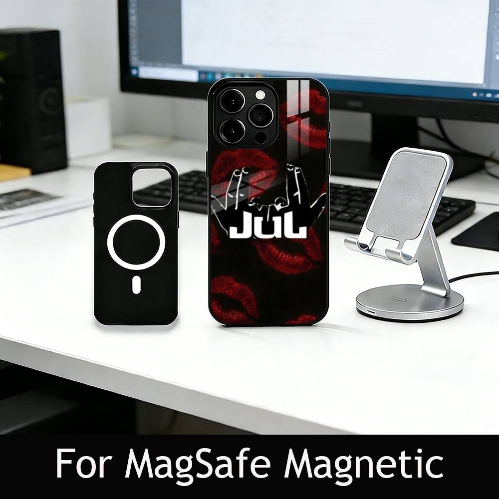 

R-Rapper J-JUL Phone Case For iPhone17,16,15,14,13,12,11 Plus,Pro Magnetic For Magsafe Wireless Charging iPhone12