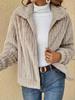 European & American Fluffy Lapel Short Cardigan - Women's Autumn/Winter Fashion