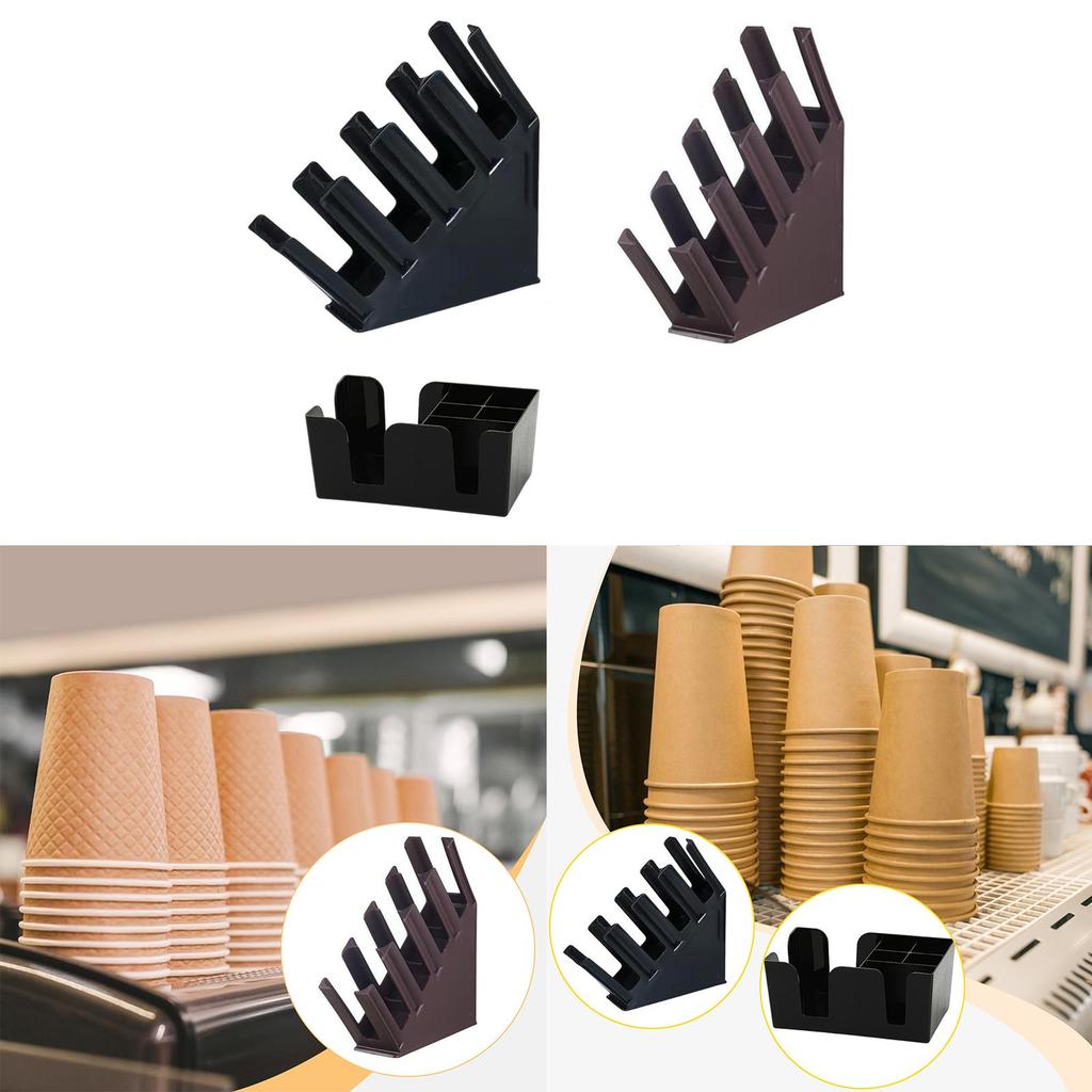 Cup and Lid Holder Storage Rack Supplies Portable Organizer Coffee Cup Dispenser