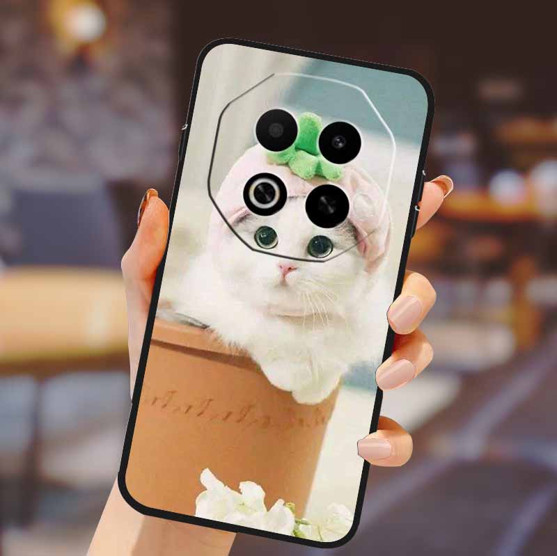 Phone Cover For Meizu Note 16 Case Meizu Note16 Lovely Cartoon Soft TPU Shield Painted Cat Silicone Back Funda for Meizu Note16