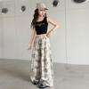 Girls' summer thin pants, girls' Korean version wide leg pants, children's sports pants, girls' summer camouflage casual pants
