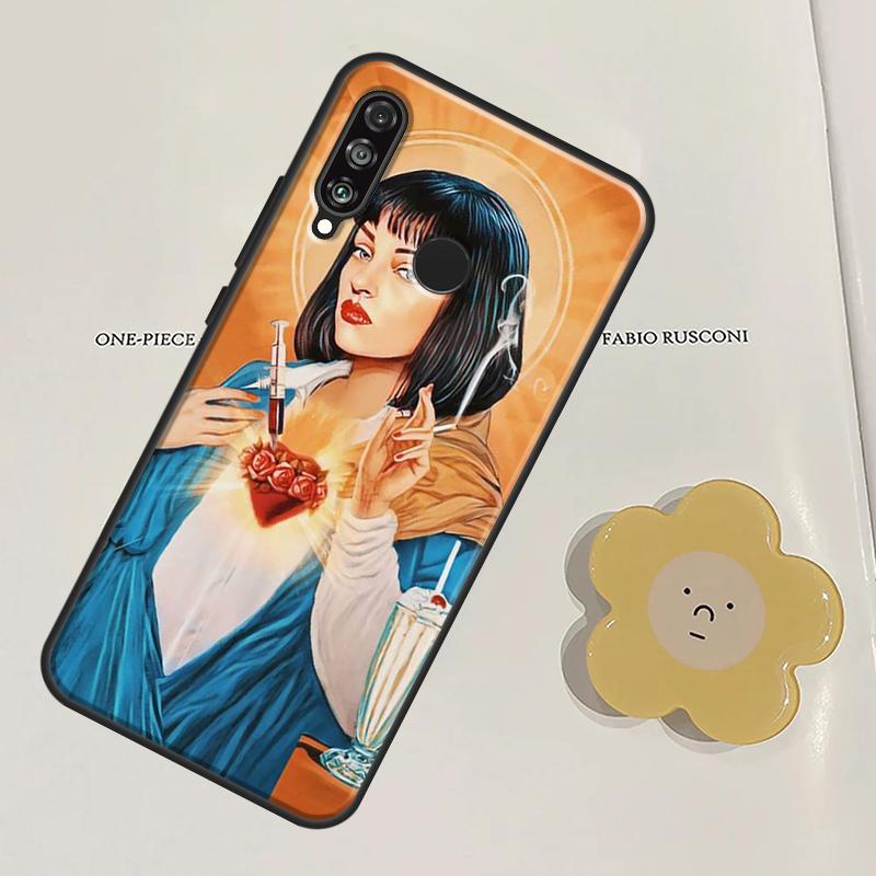 PULP FICTION For Huawei Nova Y91 Y60 Y70 Y90 Y61 3i 7i 8i 11i Nova 11 9 10 SE P20 P40 Lite P30 Pro Case