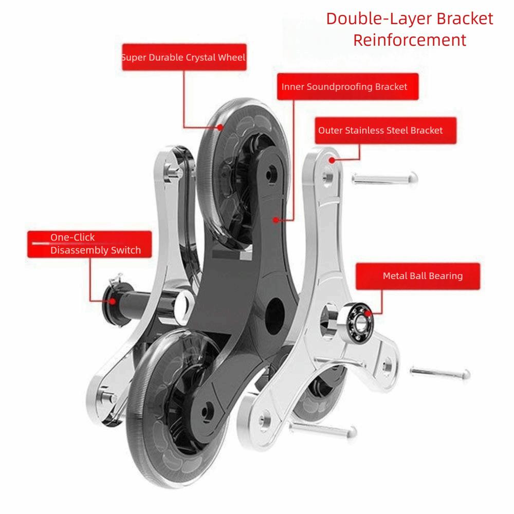 Multi-Purpose Plastic Wheels Plastic Furniture Casters Stable Stair Climbing Wheels  Foldable Cart