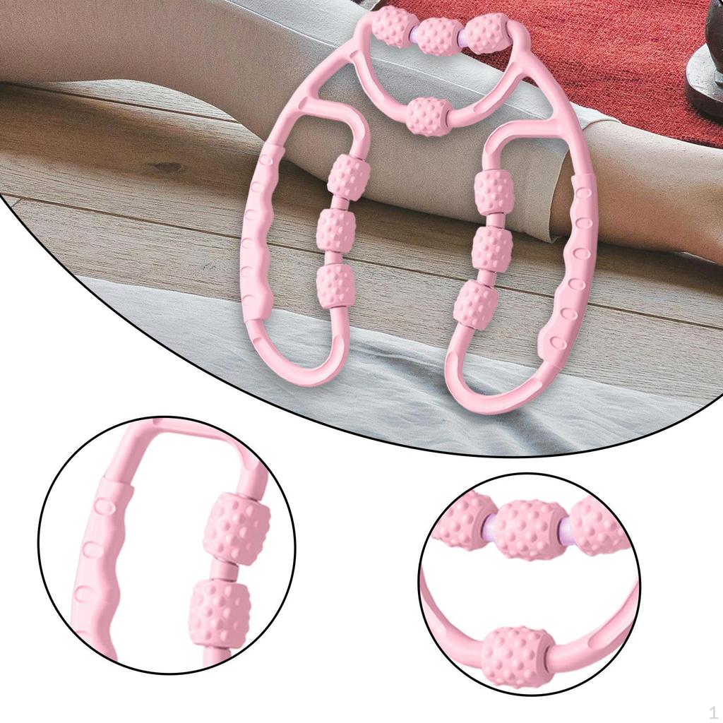 Deep Tissue Leg Massage Roller with Circular Clamp for Athletes