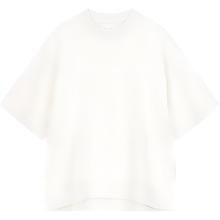 

Calvin Klein Свободный крой, однотонный свитшот с круглым вырезом и короткими рукавами, мужские топы цвета слоновой кости 40608ST-100