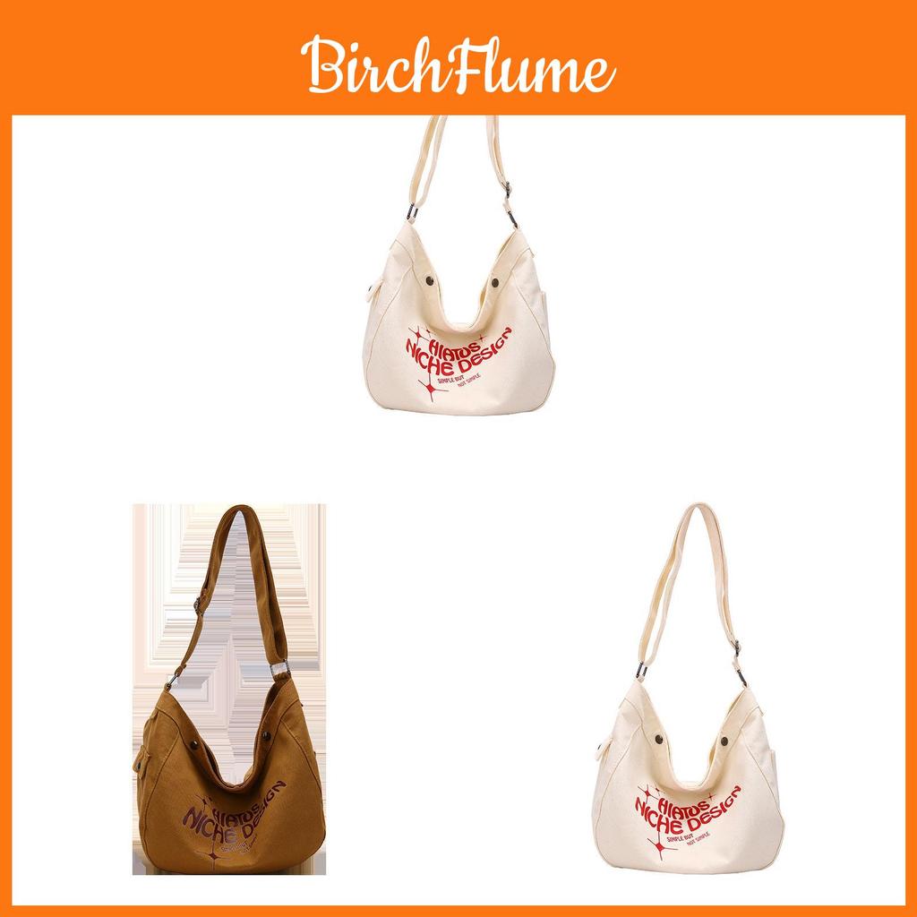 Canvas Tote Bag For Women Large Capacity Street Style Casual Shoulder Bag With Magnetic Closure