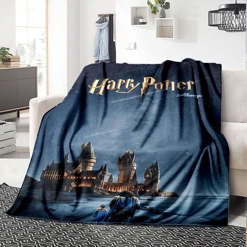1pc Harry Potter Always Flannel Blanket Soft Warm Throw for Home, Office, Travel, All-Season Cozy Bedding Gift L1476