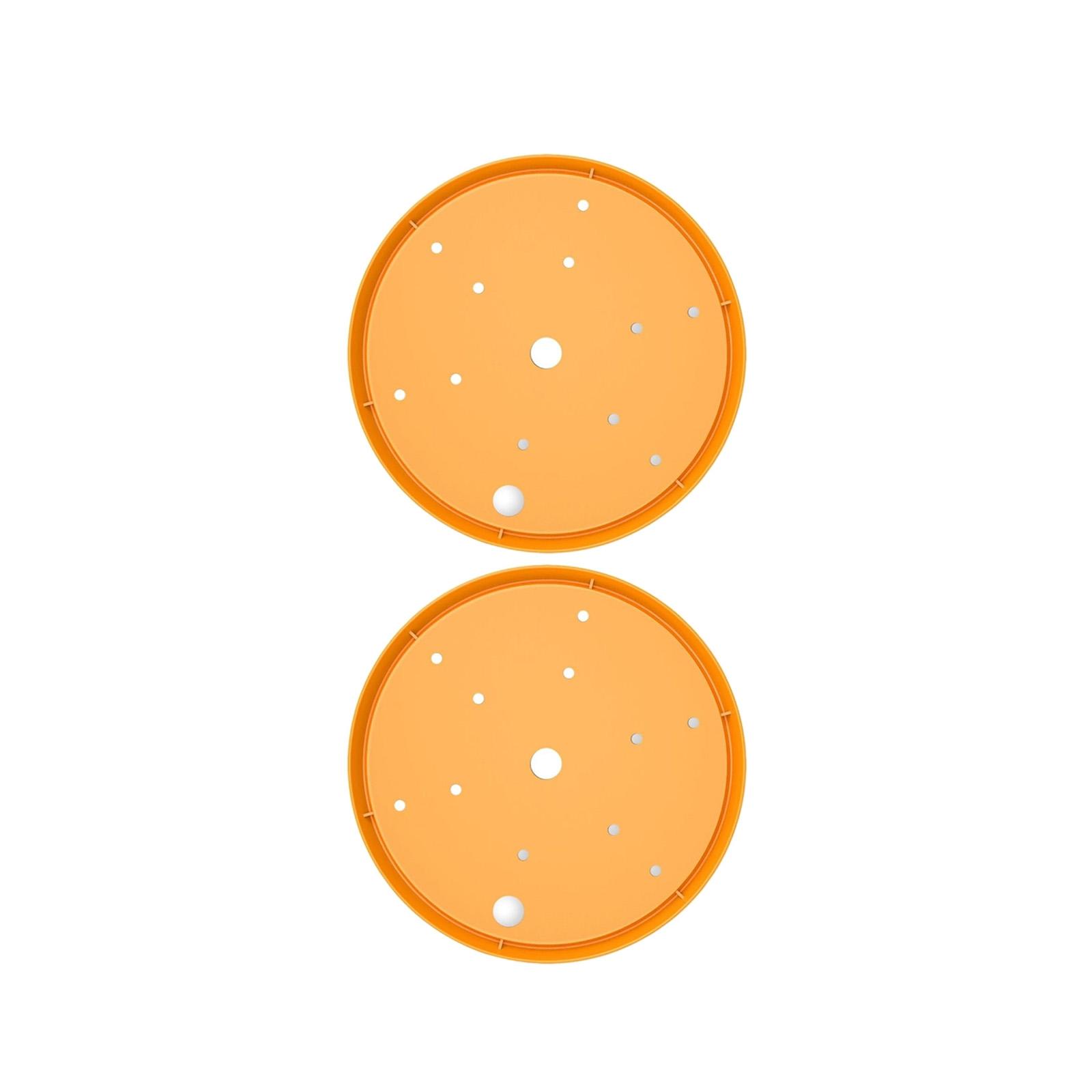 

2Pcs Plastic Round Flowerpot Lining Drainage Hole Flowerpot Drainage Portable Removable Flowerpot Filler Replacement жёлтый