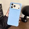 Four-corner anti-drop ripple silicone magnetic case, suitable for iPhone17PRO/official imitation silicone large hole 16PRO case