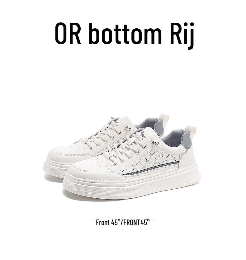 Red Dragonfly Men's Summer White Casual Sports Shoes, Flat Bottom Board Style, 2025 Versatile Edition.