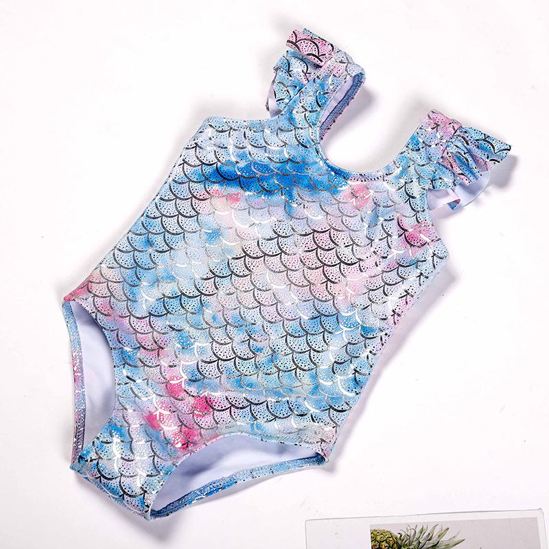 

Девочкин купальник из двух частей с принтом рыбьей чешуи русалки - Доступны размеры S, M, L 110 (Size 6)