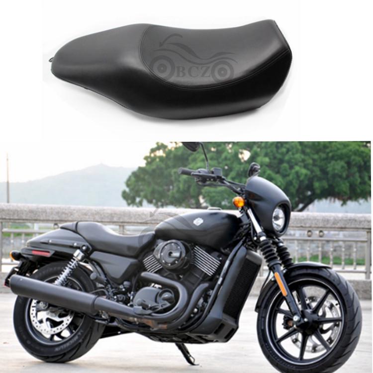 Double Leather Seat Cushion with Seat Bag for Harley 750/500