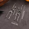 [Vintage Skull Earrings] Silvery Plated Gothic Punk Skull Dangle Earrings | Vintage Style for Women, Stainless Steel Posts, Perfect for Daily Wear & G