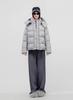 Home white duck down winter five grid down jacket women's fluffy down three-proof thickened warm jacket
