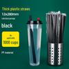 Disposable Transparent Thick PLA Pearl Milk Tea Straws with Independent Packaging