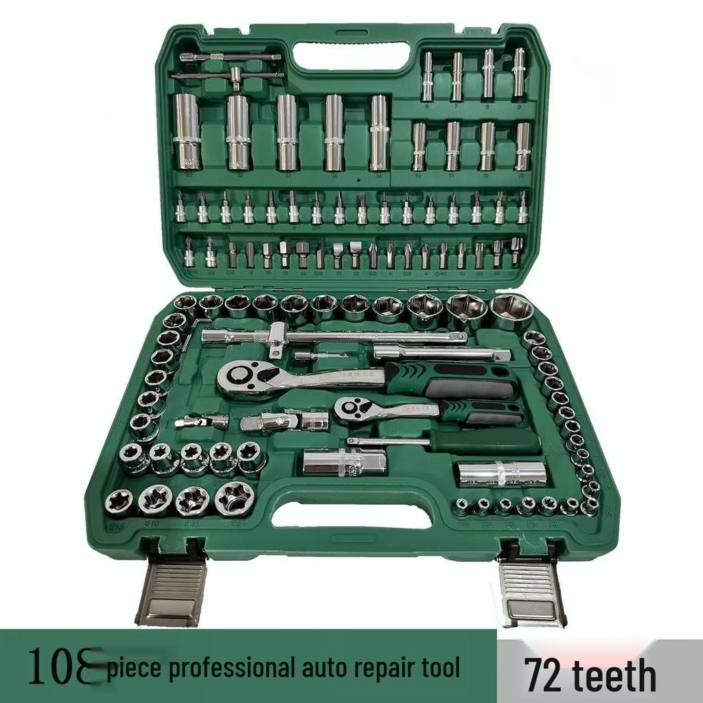 150-teiliges Autoreparaturwerkzeugset: Steckschlüssel & Kombinationswerkzeuge