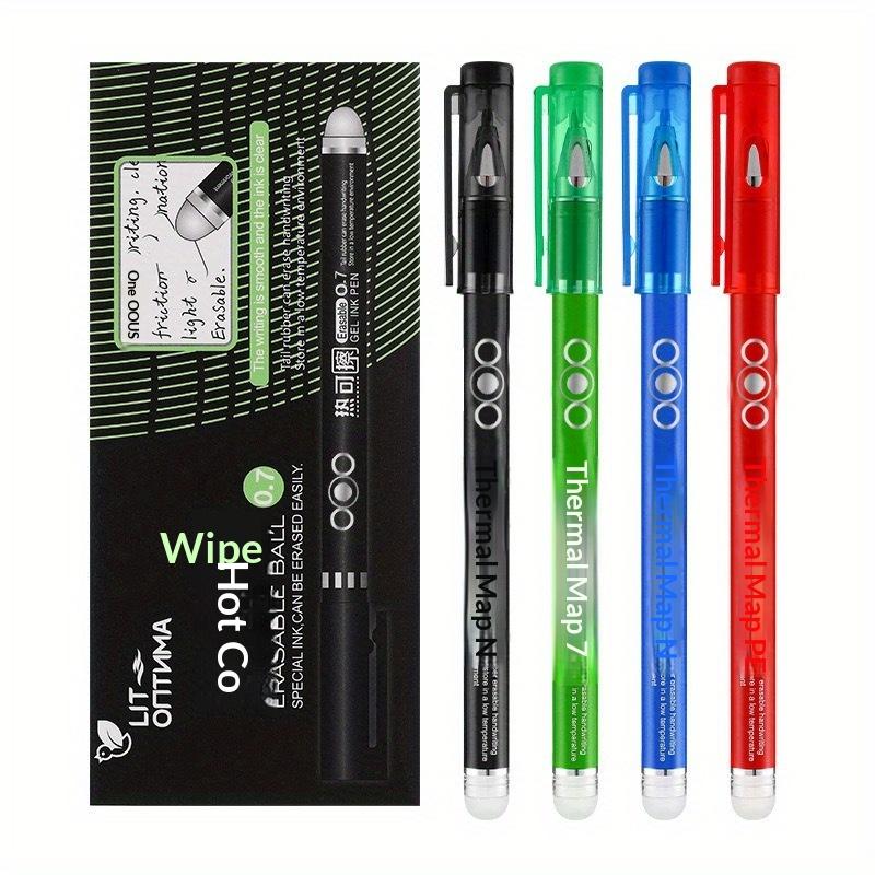 12Pcs Heat Erasable Pen Set 0.7Mm Erasable Gel Pens Bullet Nib Colored Gel Pen Smooth Writing School Office Stationery Supplies