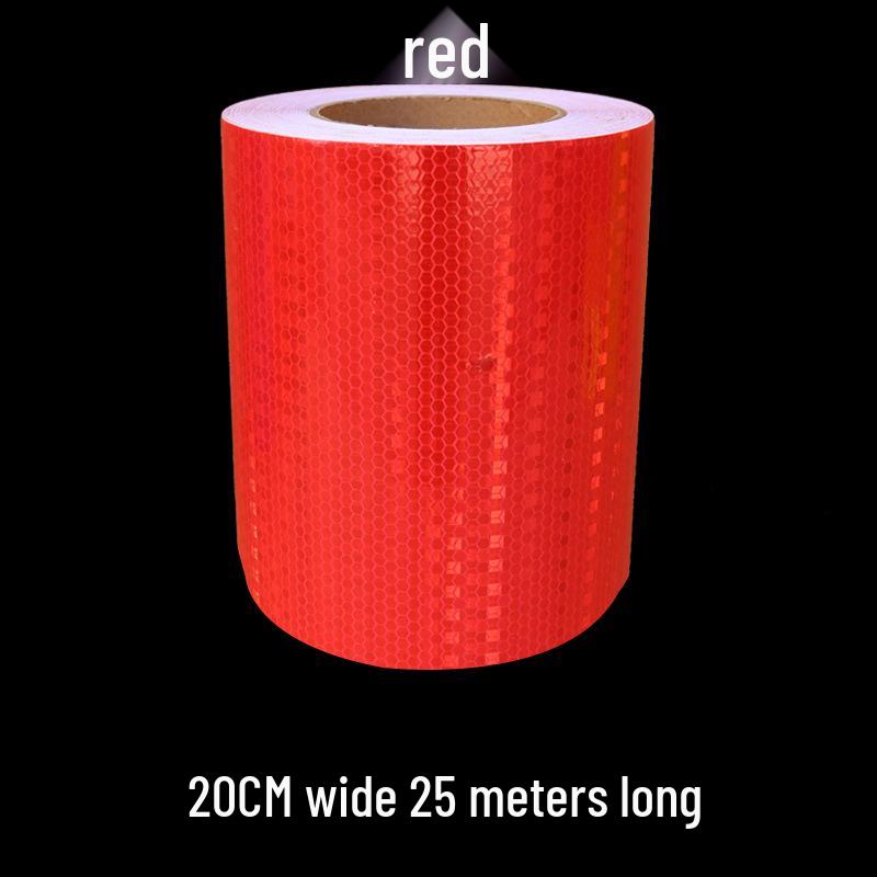 5cm Black Yellow Reflective Honeycomb Arrow Warning Tape Car Sticker