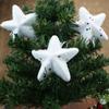6Pcs/set Plastic Xmas Star Hanging Ornaments Cute Christmas Balls Pendants  Party Supplies