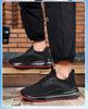 Men's Breathable Coconut Shoes: Large Size, Air Cushion, Shock Absorption, Trendy Running Sneakers.