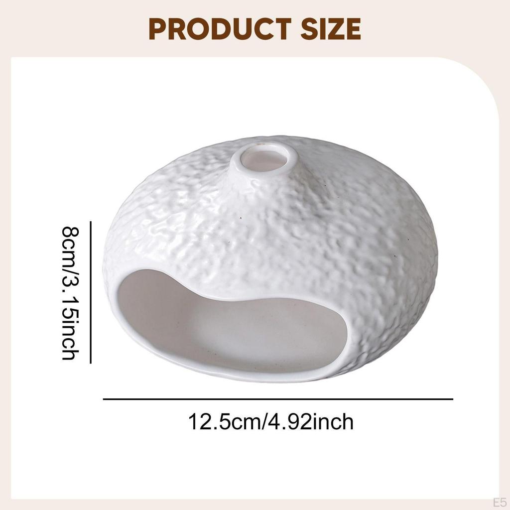 Ceramic Burner Cone Accents Tray Smudge Bowl Holder for Tabletop Office Farmhouse Bedroom