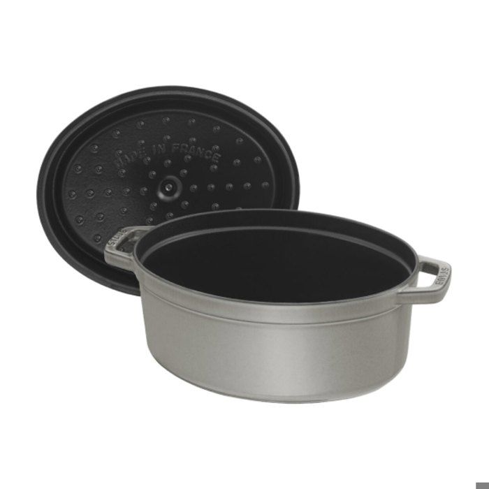 STAUB 405002760 - Cocotte Ovale - Ø 27 Cm - Gris Graphite