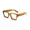 1pc Women's Box Glasses Decorative Street Wear Transparent Lens Autumn Travel School Festival Essential Accessories