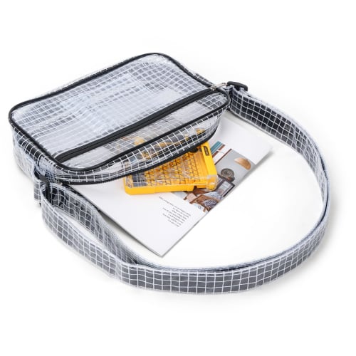 NOTAG Cleanroom Bag, Engineer Tool Bag, Shoulder Bag, Transparent, Anti-Static, Waterproof, Durable PVC Vinyl, Clear, See-Through, Perfect for Cleanro
