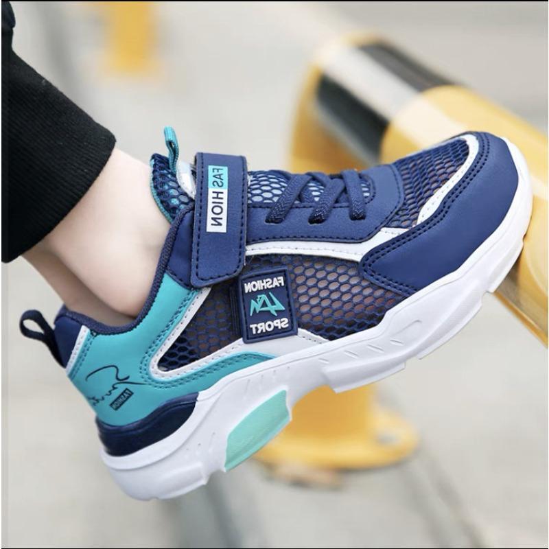 Boys' Shoes Spring and Autumn Models Breathable Mesh Summer Hollow Children's Sports Shoes