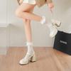 Platform Leather Shoes Women Pumps Casual Oxford Loafers Thick Bottom Ladies High Heel Lolita Shoes Mary Jane Women Moccasins