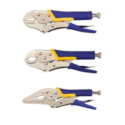 Heavy-Duty Locking Pliers Metal Round Nose Pliers Durable Clamp Pliers Mechanical Repair
