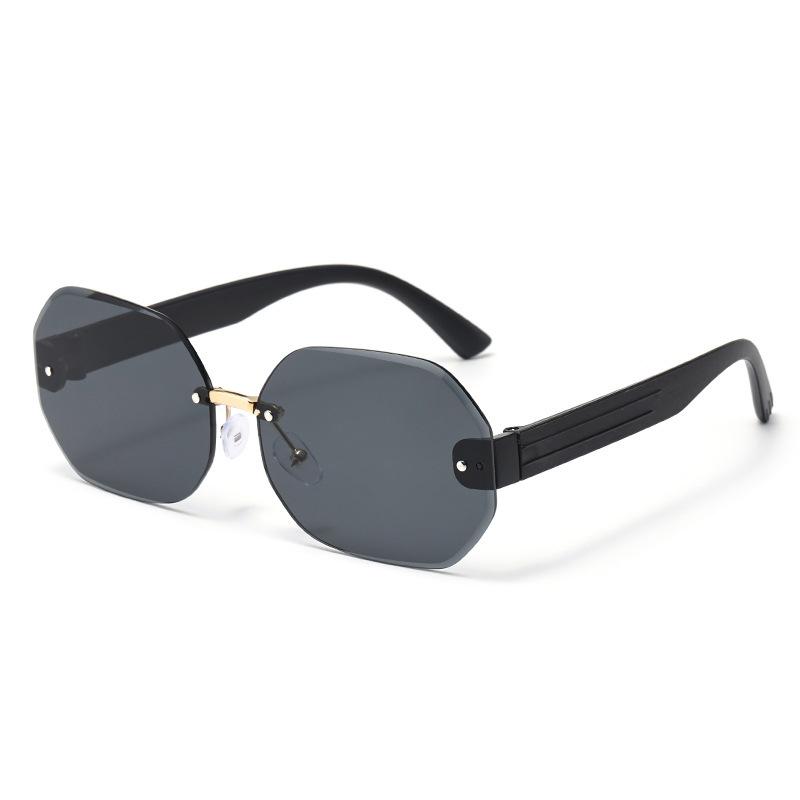 

Frameless Sunglasses Women S Sunglasses Uv Protection Summer Street Photography Versatile And Thin Face With Makeup Glasses Tide