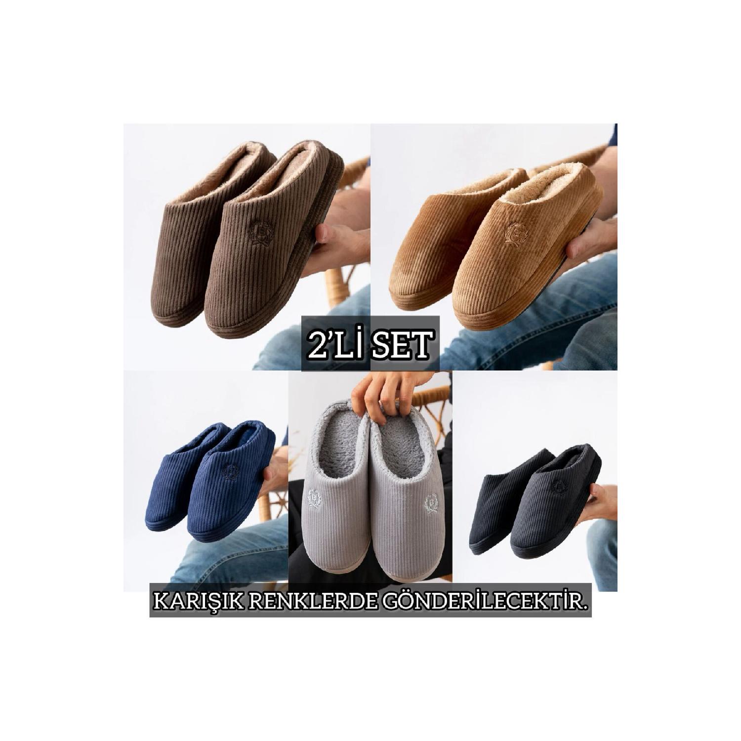 

2 Pack Closed Front Slippers Home Slippers Dowry Bundle Set 41