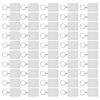 50Pcs Photo Frame Keyring Rectangular Transparent Key Ring Chain Keychain Picture Holder Pendant