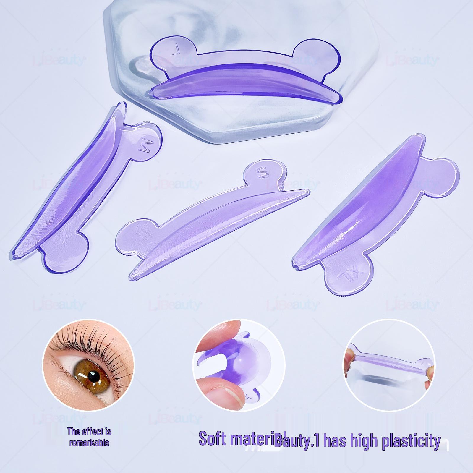 

Libeauty Кератиновые подушечки для завивки ресниц, Стиль мышки с большими ушами, Инструмент для ламинирования ресниц с краем в виде подсолнуха фиолетовый
