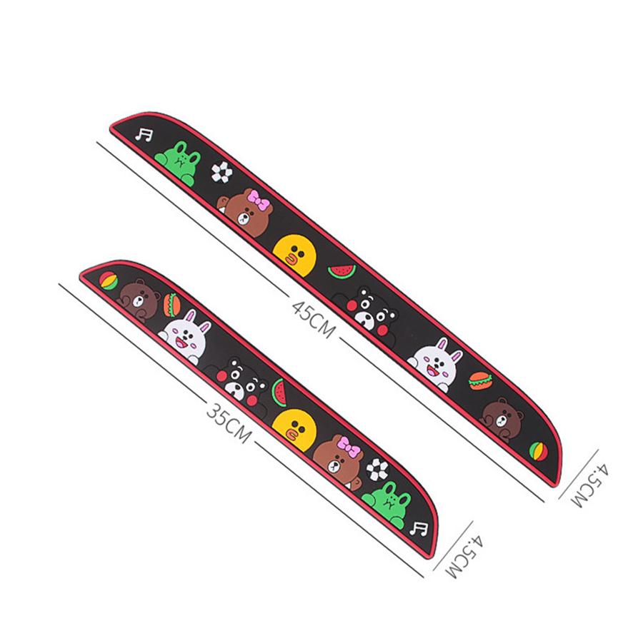 New 4 PCS Black Rubber Car Door Scuff Sill Cover Panel Step Protector DOOR SILL