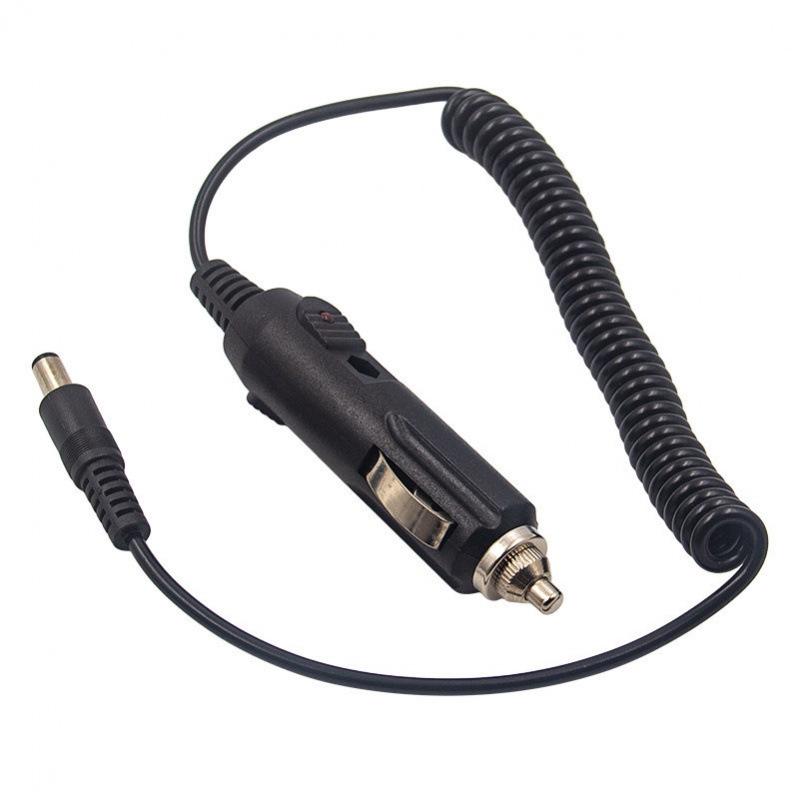 Dc 5.5*2.1Mm Male To Car Charger Female Adapter Cable - 12V24V Full Copper High Power Cigarette Lighter Wire Spring Connector