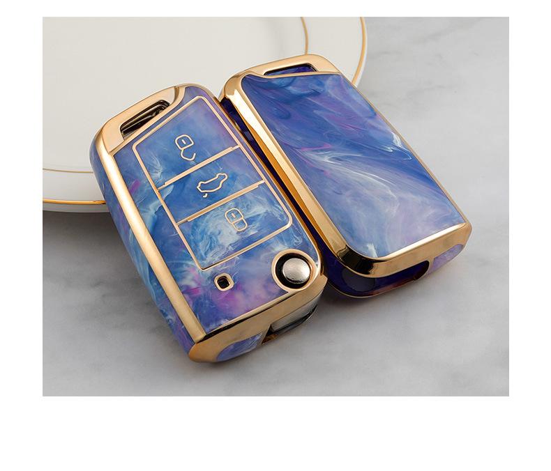 Volkswagen Car Key Cover: TPU Shell for Tuon, Touran L, Lamando, Golf, T-Roc