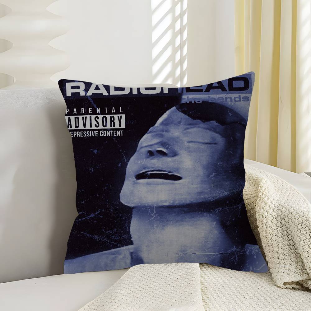 Vintage Rock Band Radiohead Pillow Anime Pillow Sofa Bed Head Pillow Cover Cushion Cover 45x45 cm Fashion