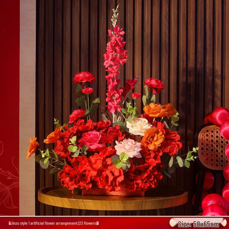 Wedding Floral Decorations: Bedside, Dining, and Desktop Arrangements for Festive Occasions and Engagements.