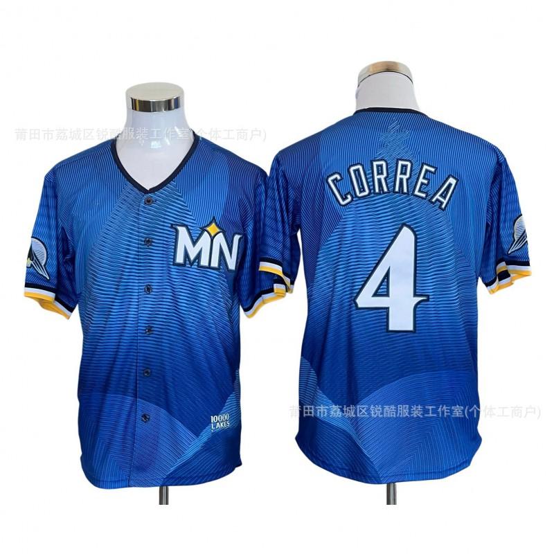 Baseball Jersey Twins 4 Correa Fan Edition Team Sports Uniform Adult Unisex