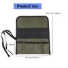 Tool Bag Roll Up Canvas Tool Organizer for Men Women Portable Tool Storage Box with 4 Pocket Small Carrier Bag