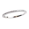 Elegant Thin Band Ring with 40 Sparkling Diamonds: A Simple, Beautiful Half-Circle Design Perfect for Stacking and Everyday Wear.